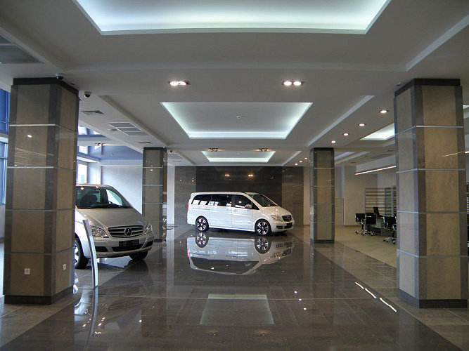 Автосалон Mercedes-Benz - освещение рис.4